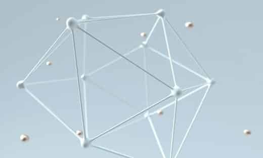 a white antenna with many small balls
