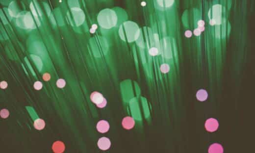 a blurry photo of a bunch of lights