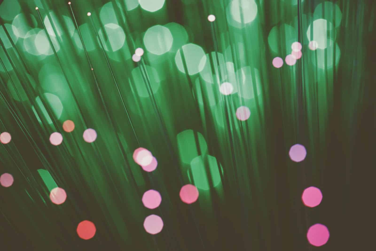 a blurry photo of a bunch of lights