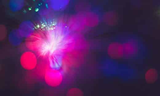 red and blue boke lights