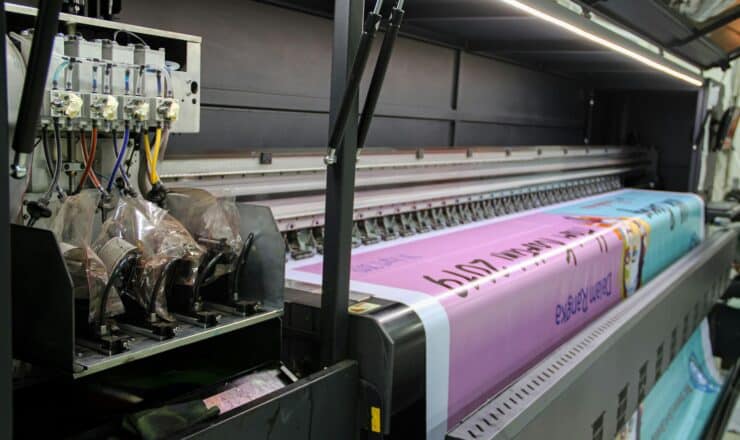 a large machine with a lot of papers on it